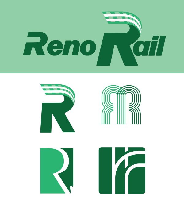 Screenshot of the Reno Rail Alternate logos